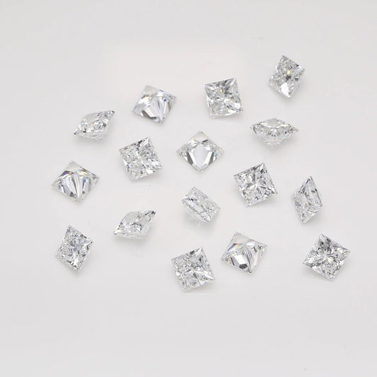 4mm Princess Natural Diamond - The Carat Club