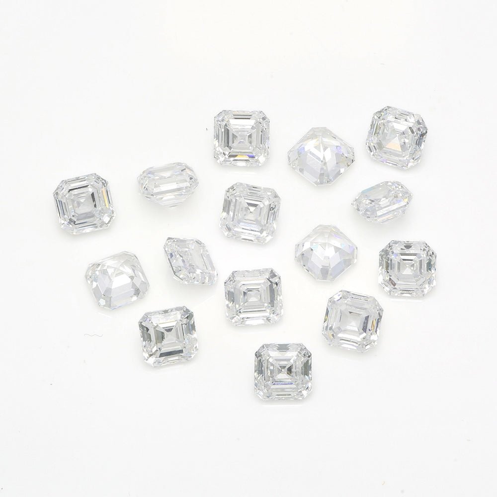 Asscher lab grown diamond melee