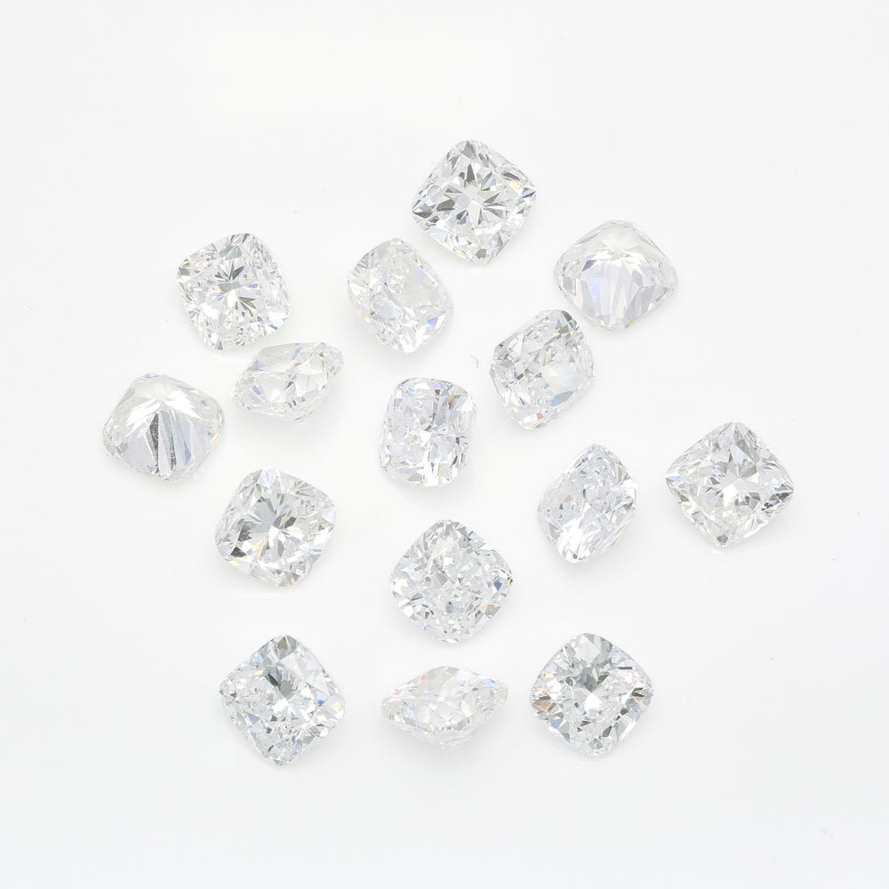 Cushion lab grown diamond melee