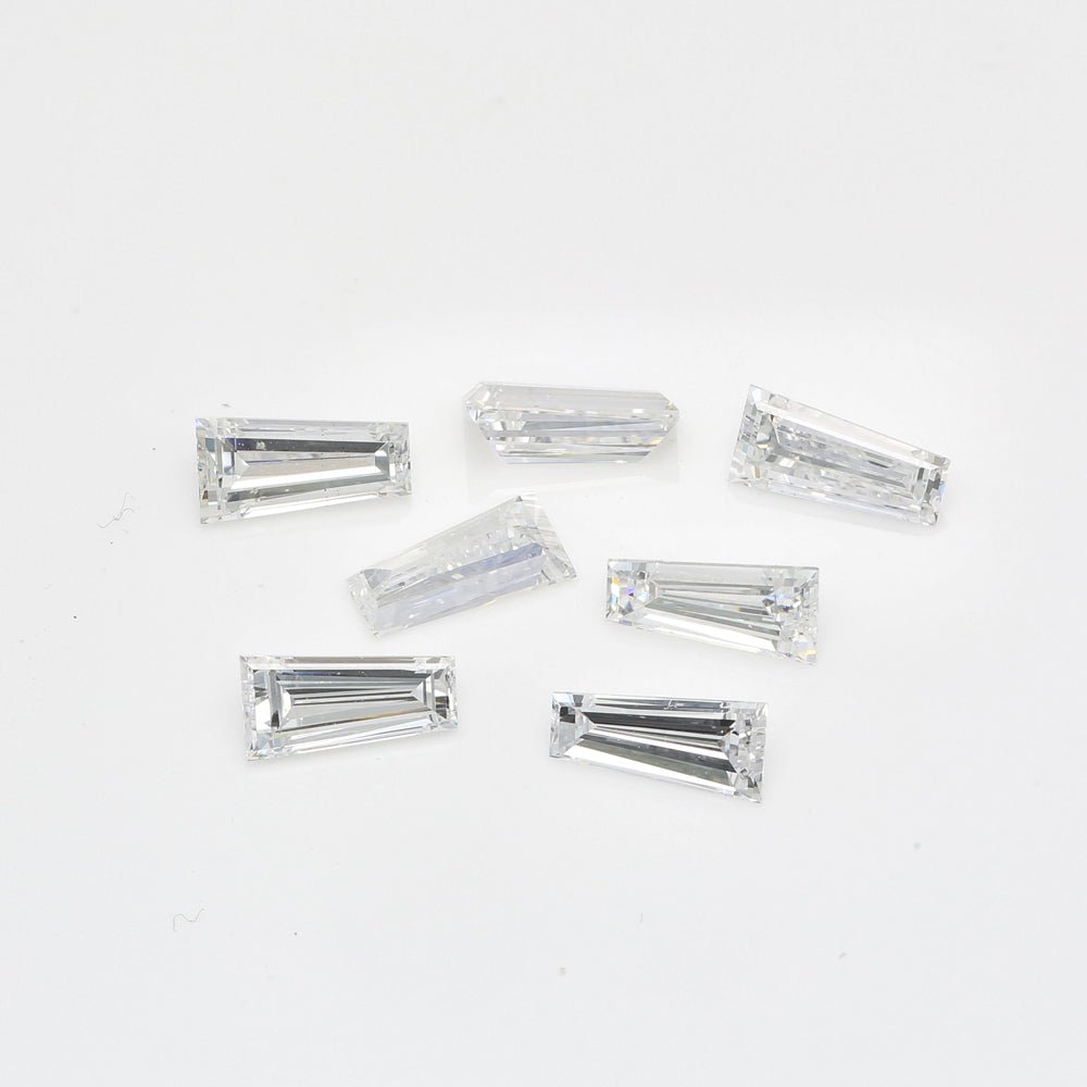 Tapered baguette lab grown diamond melee