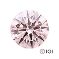0.30ct Pink Round Brilliant Lab Grown Diamond - The Carat Club