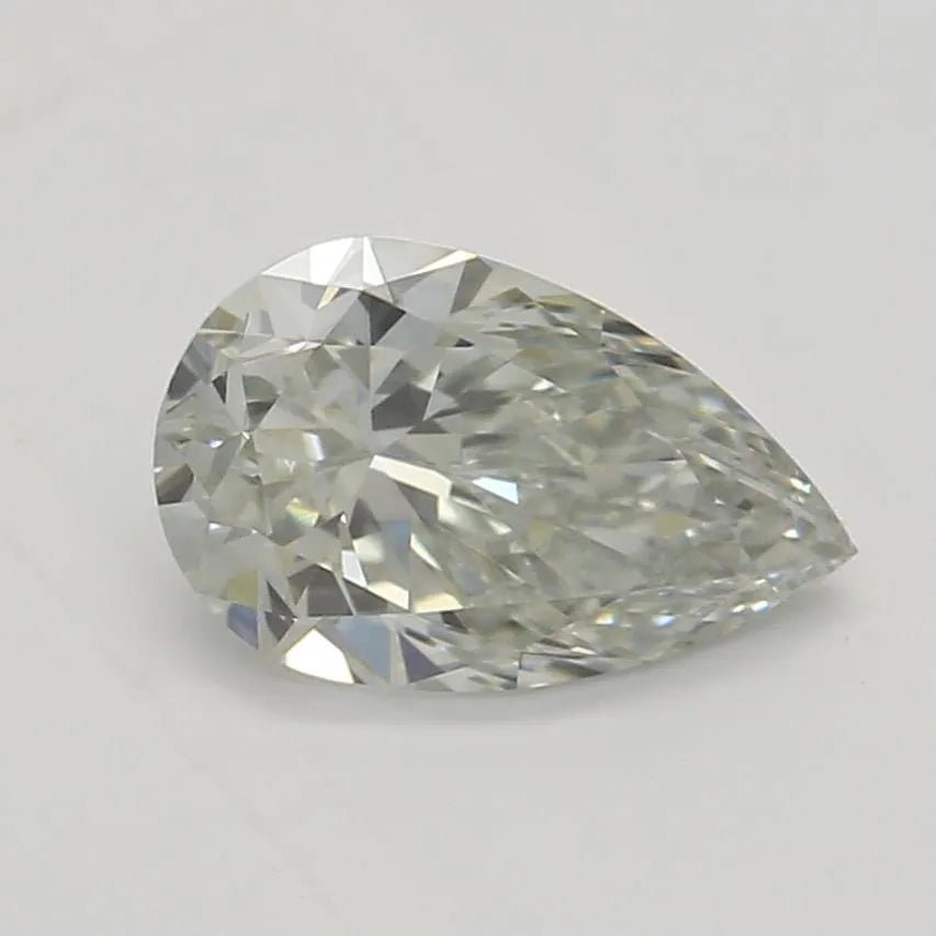 0.53ct Pear Natural Diamond (Colour Fancy Light Green, Clarity VVS2, GIA Certified) - The Carat Club