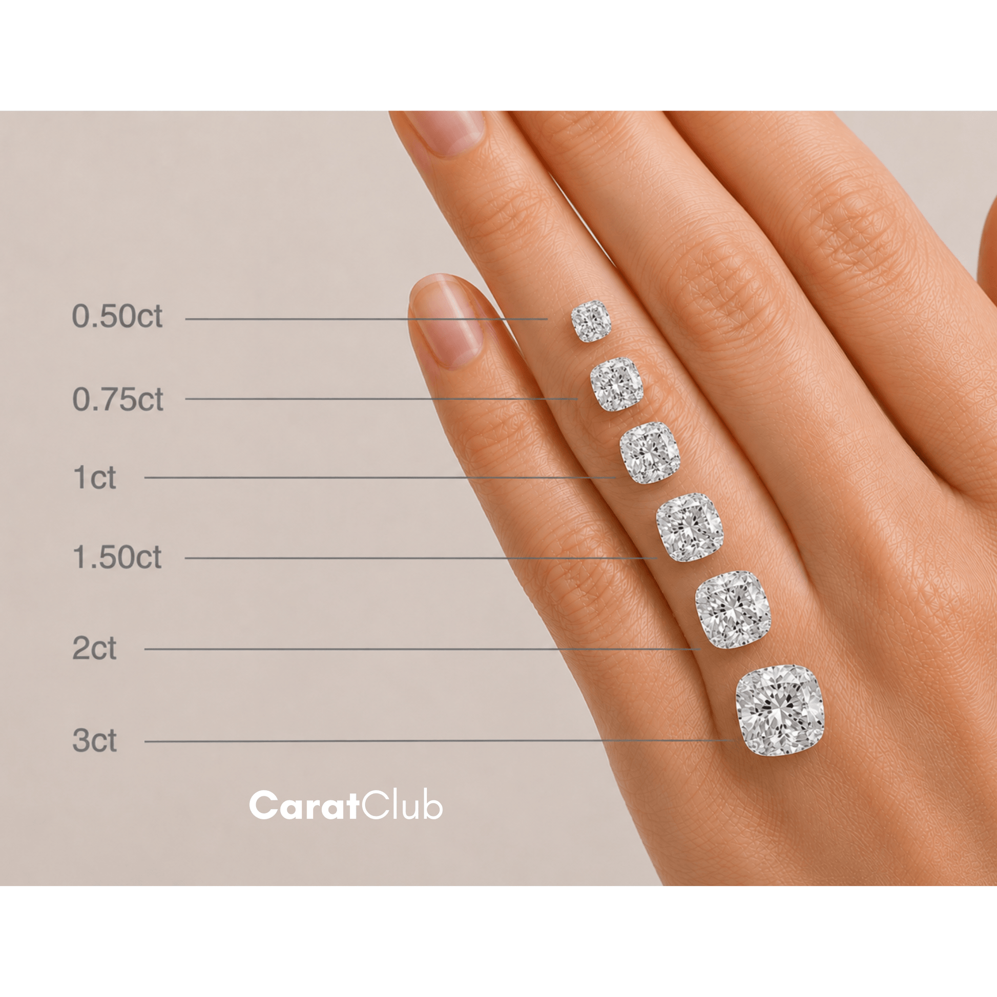 10.00ct Cushion Lab Grown Diamond - The Carat Club