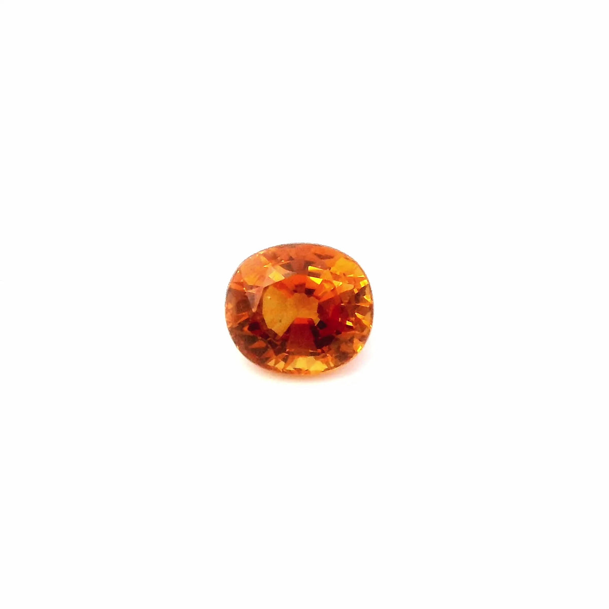 1.74ct Oval Natural Sapphire (Colour Orange, Clarity Slightly Included, Cut Faceted) - The Carat Club