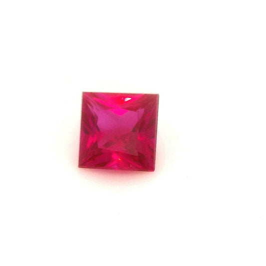 3.5mm Princess Natural Ruby - The Carat Club