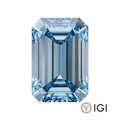 4.00ct Blue Emerald Lab Grown Diamond - The Carat Club