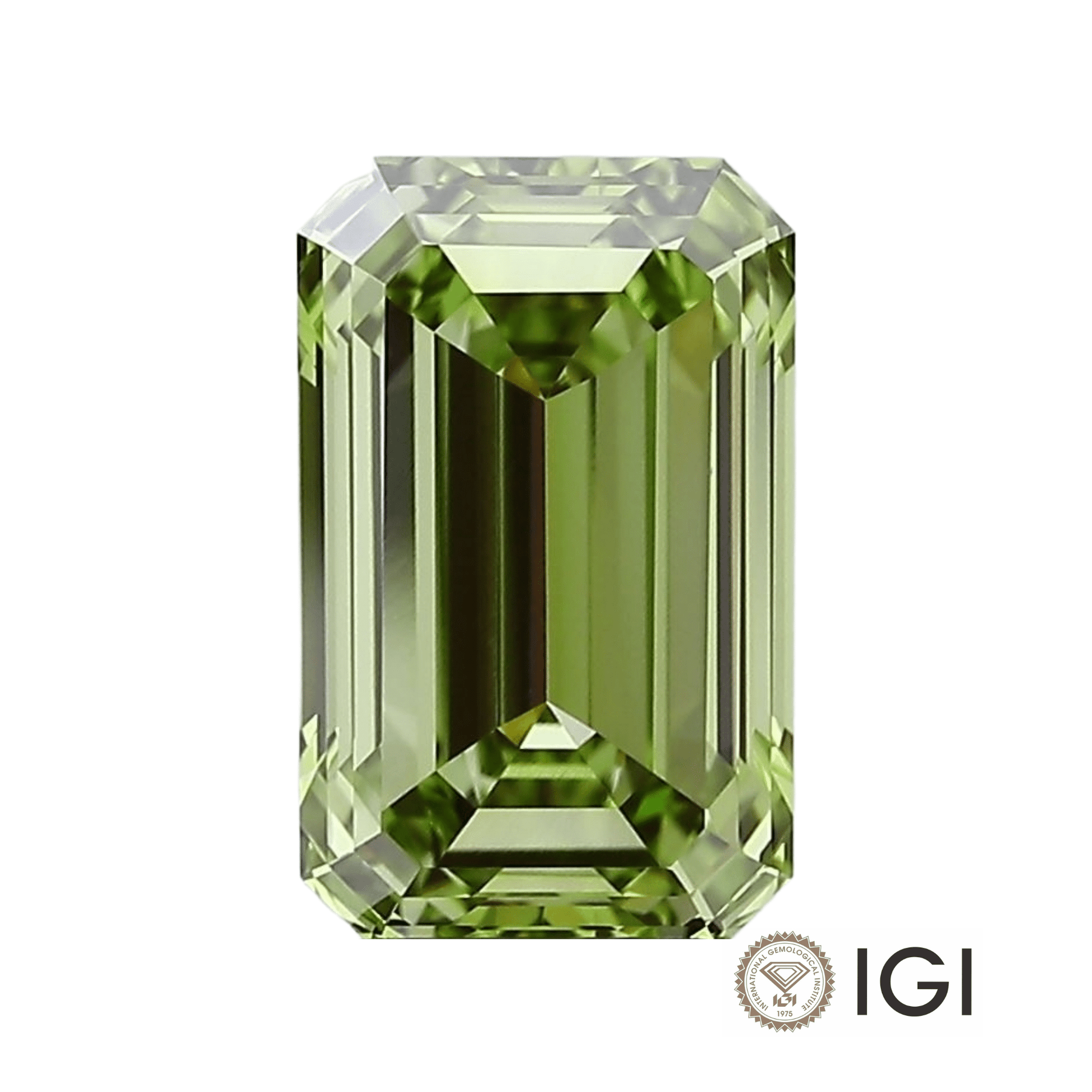 4.00ct Green Emerald Lab Grown Diamond - The Carat Club