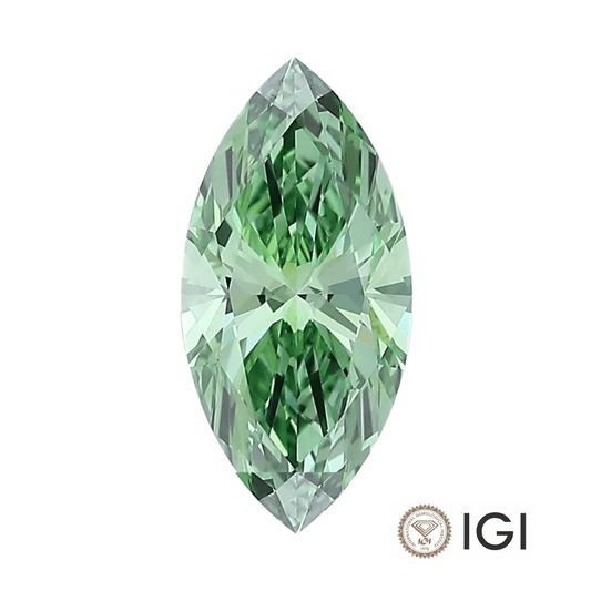 4.00ct Green Marquise Lab Grown Diamond - The Carat Club