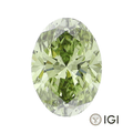 4.00ct Green Oval Lab Grown Diamond - The Carat Club