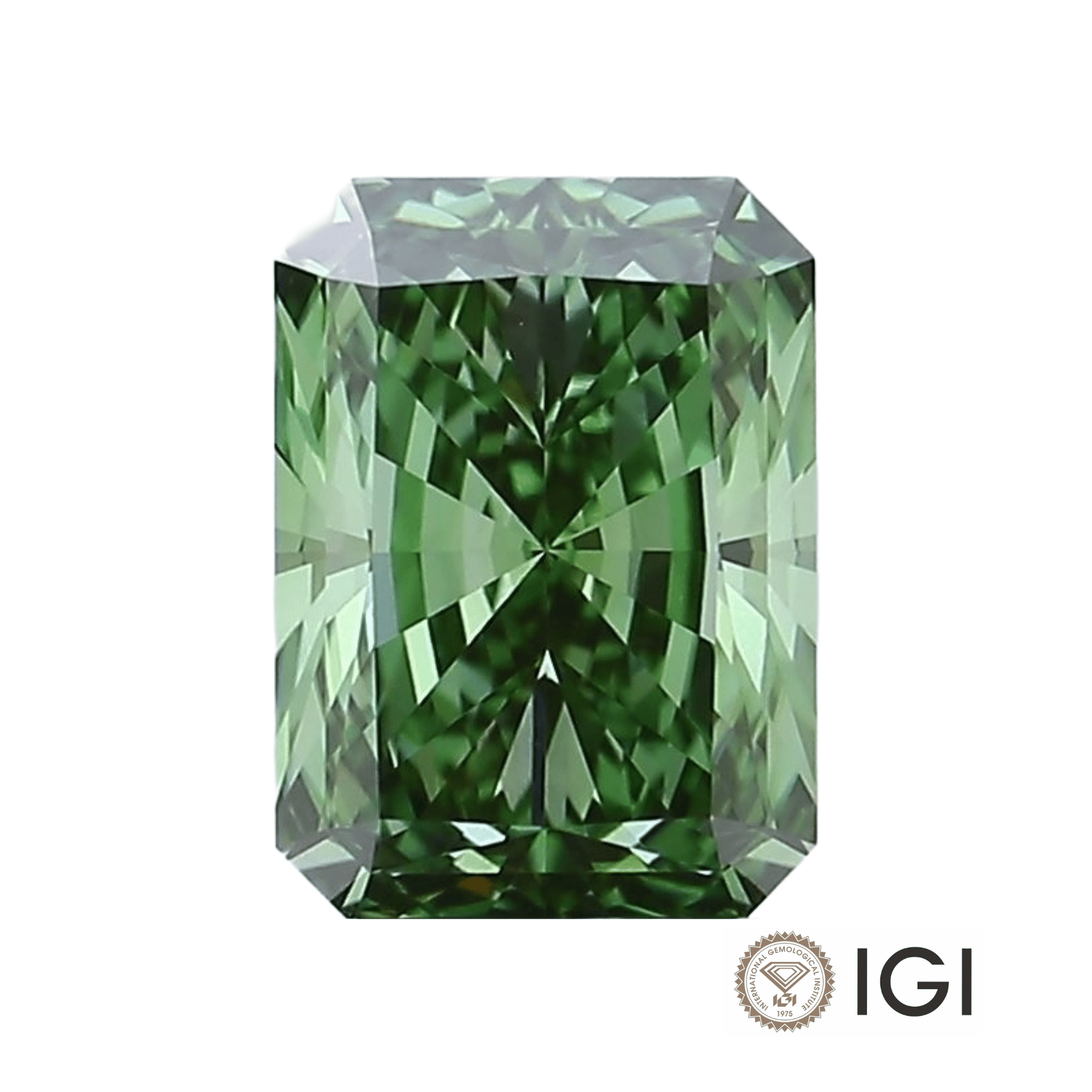 4.00ct Green Radiant Lab Grown Diamond - The Carat Club