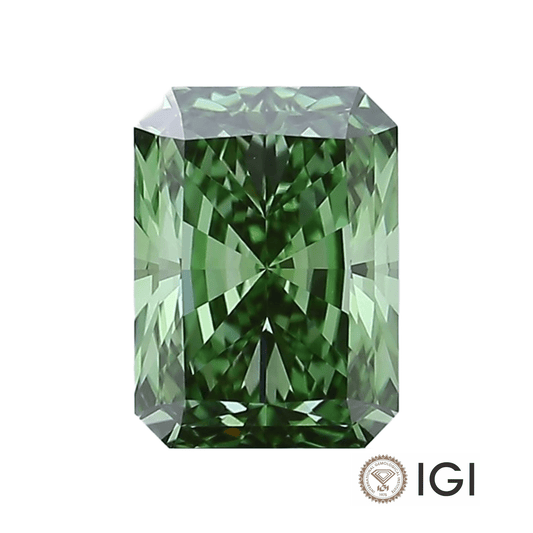 4.00ct Green Radiant Lab Grown Diamond - The Carat Club
