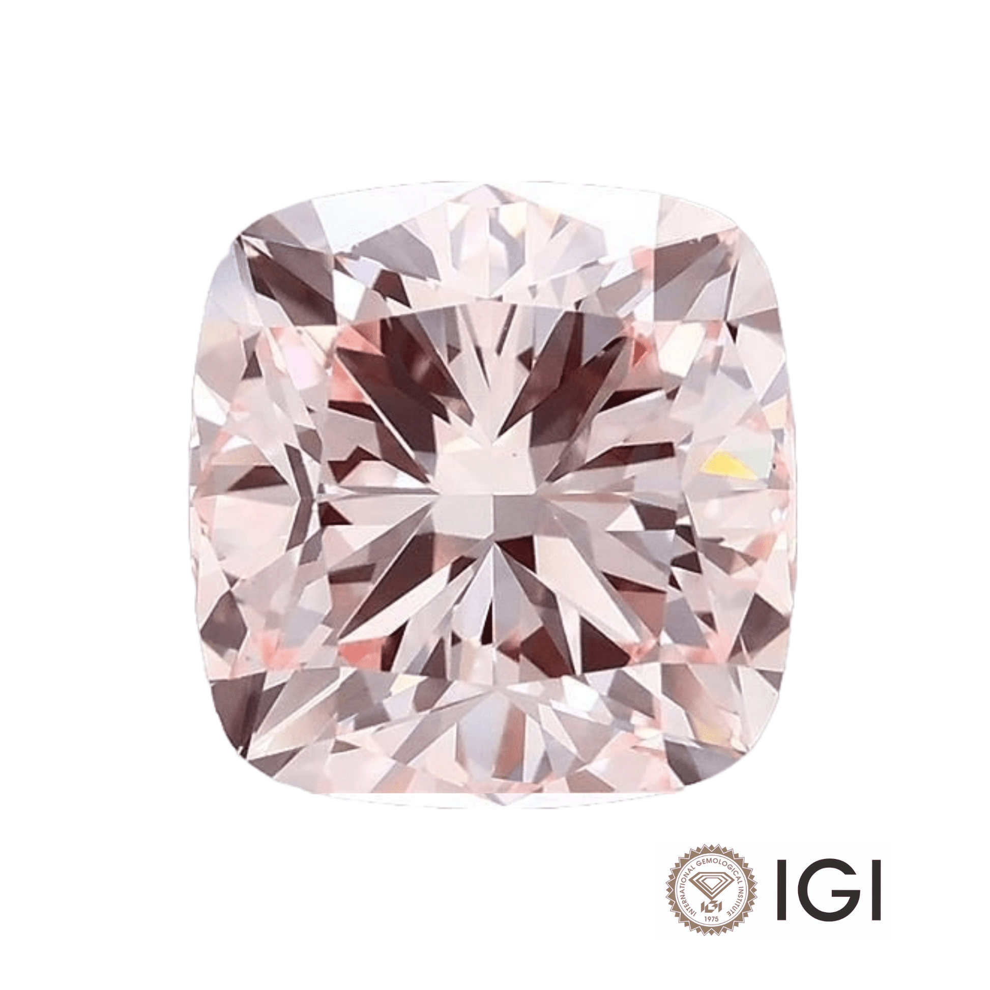 4.00ct Pink Cushion Lab Grown Diamond - The Carat Club