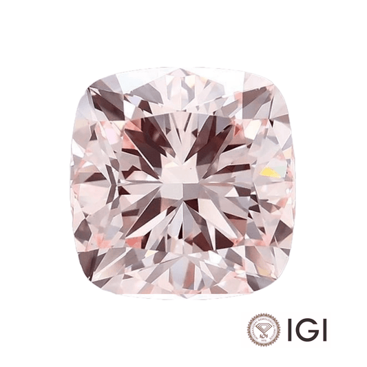 4.00ct Pink Cushion Lab Grown Diamond - The Carat Club