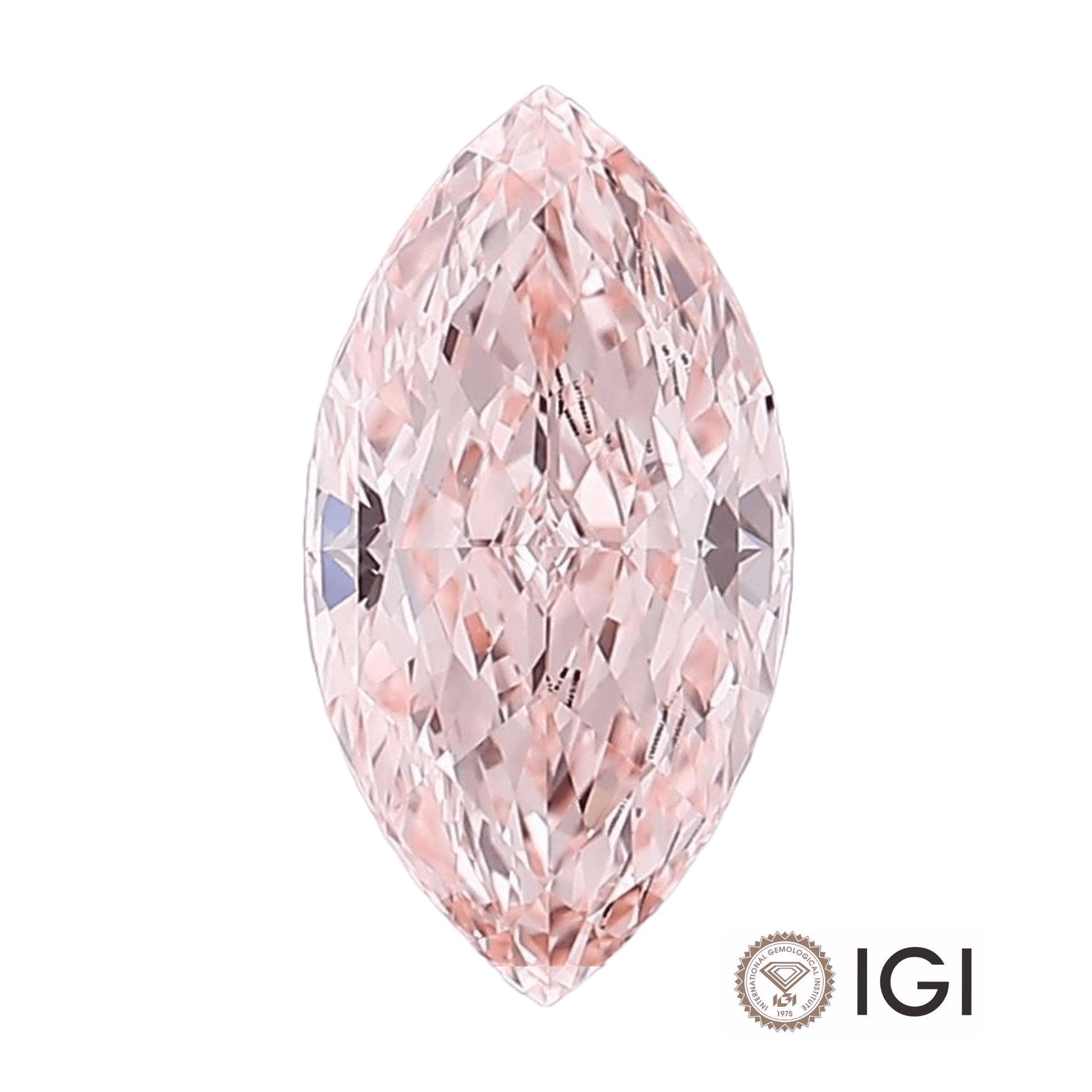 4.00ct Pink Marquise Lab Grown Diamond - The Carat Club