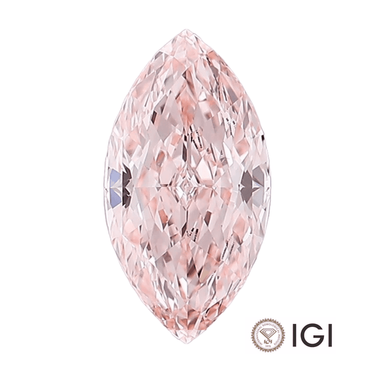 4.00ct Pink Marquise Lab Grown Diamond - The Carat Club