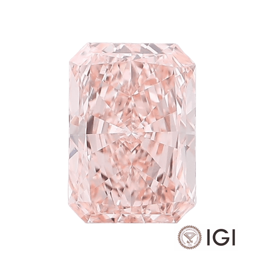 4.00ct Pink Radiant Lab Grown Diamond - The Carat Club