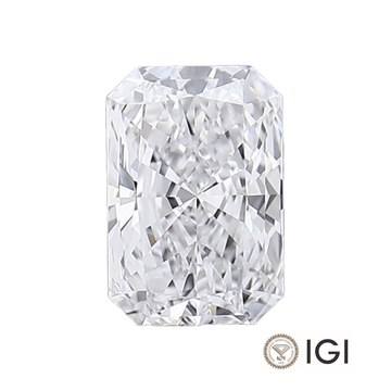D colour radiant cut lab grown diamond loose IGI certified