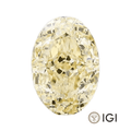 4.00ct Yellow Oval Lab Grown Diamond - The Carat Club