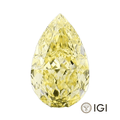 4.00ct Yellow Pear Lab Grown Diamond - The Carat Club