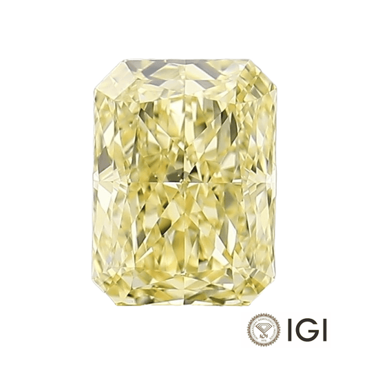 4.00ct Yellow Radiant Lab Grown Diamond - The Carat Club