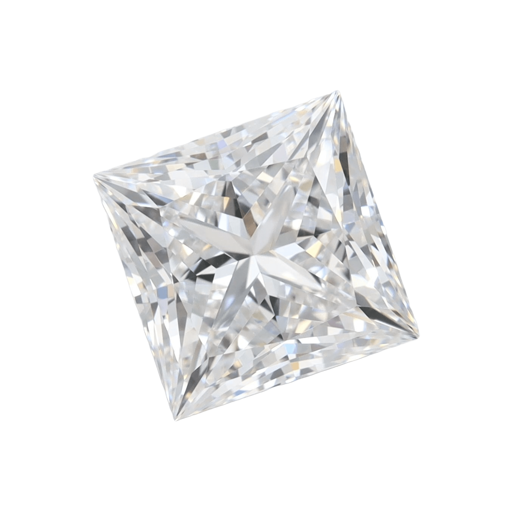 4mm Princess Natural Diamond - The Carat Club