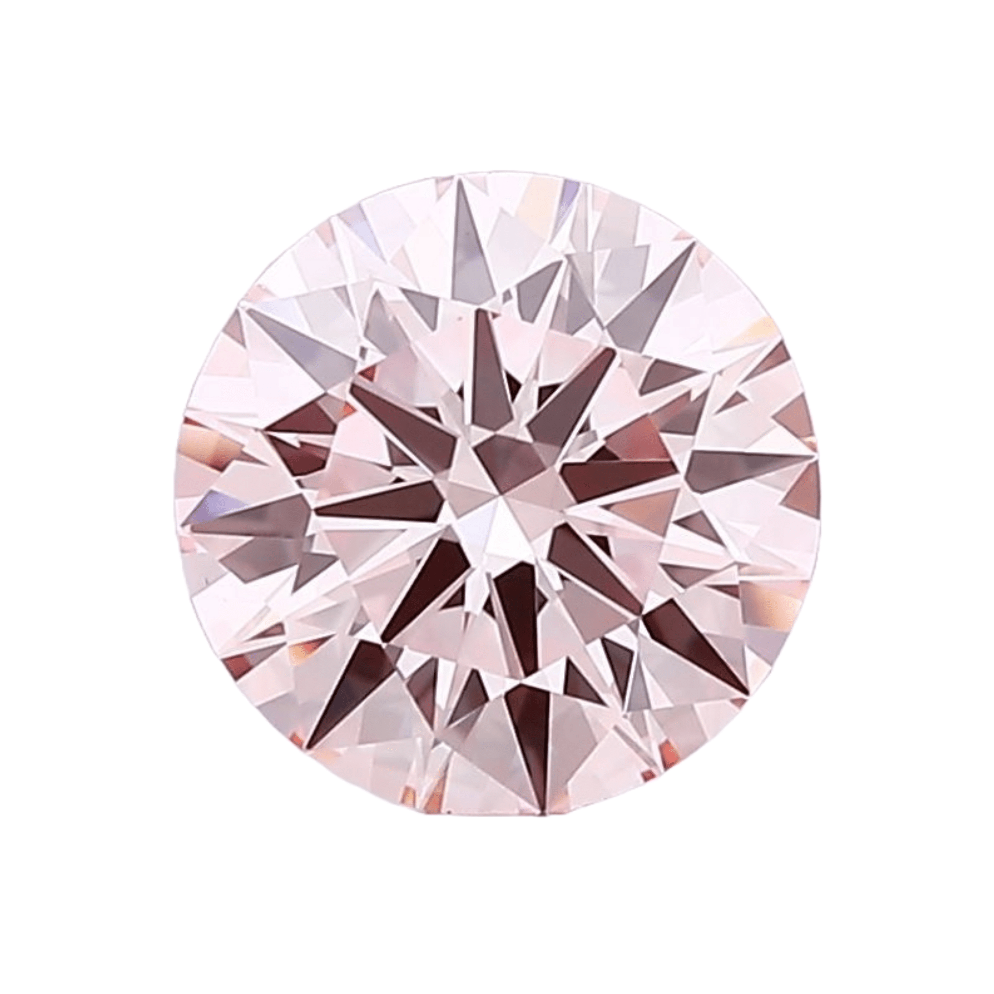 5.5mm Pink Round Brilliant Lab Grown Diamond - The Carat Club