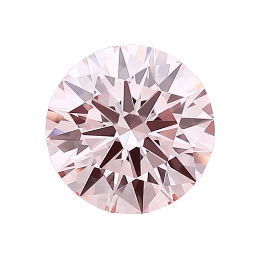 5.5mm Pink Round Brilliant Lab Grown Diamond - The Carat Club