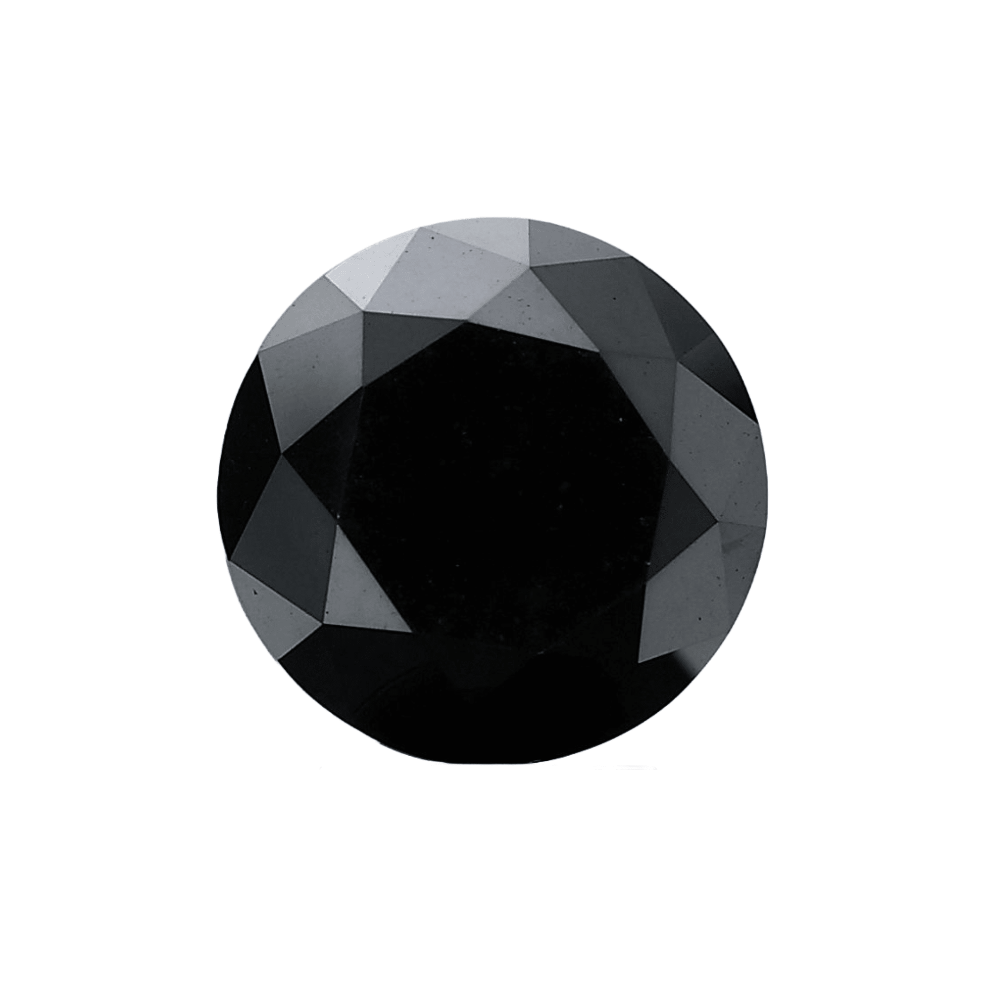 5.8mm Black Round Brilliant Natural Diamond - The Carat Club