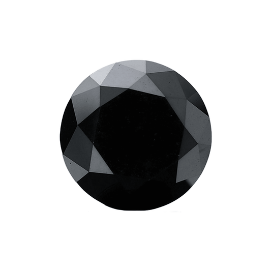 5.8mm Black Round Brilliant Natural Diamond - The Carat Club