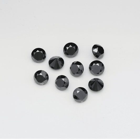 5.9mm Black Round Brilliant Natural Diamond - The Carat Club