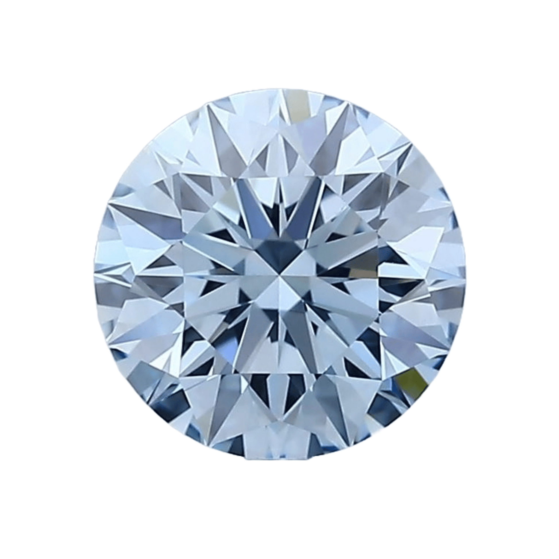 5mm Blue Round Brilliant Lab Grown Diamond - The Carat Club