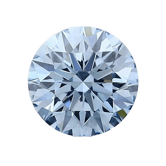 5mm Blue Round Brilliant Lab Grown Diamond - The Carat Club