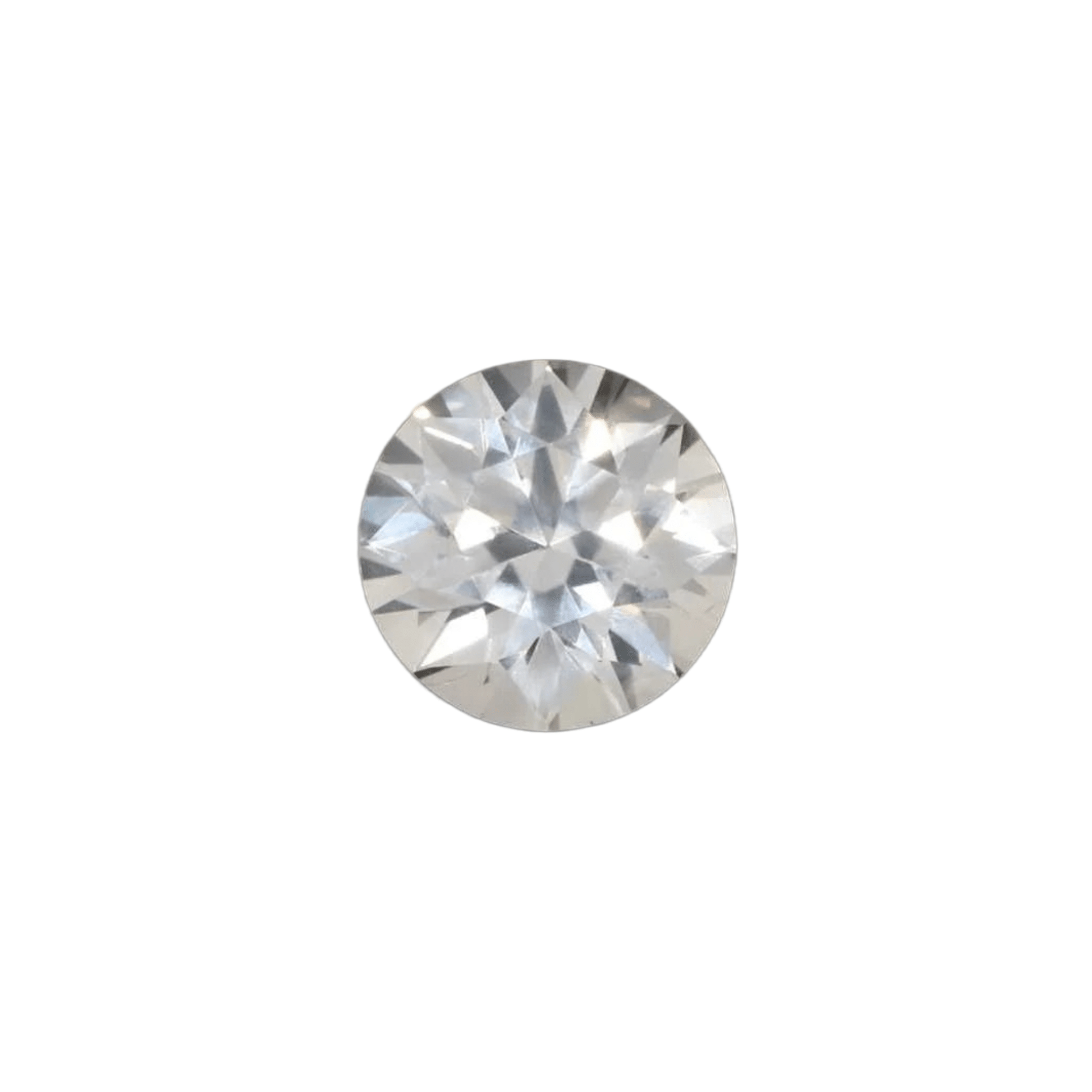 5mm Round Natural White Sapphire - The Carat Club