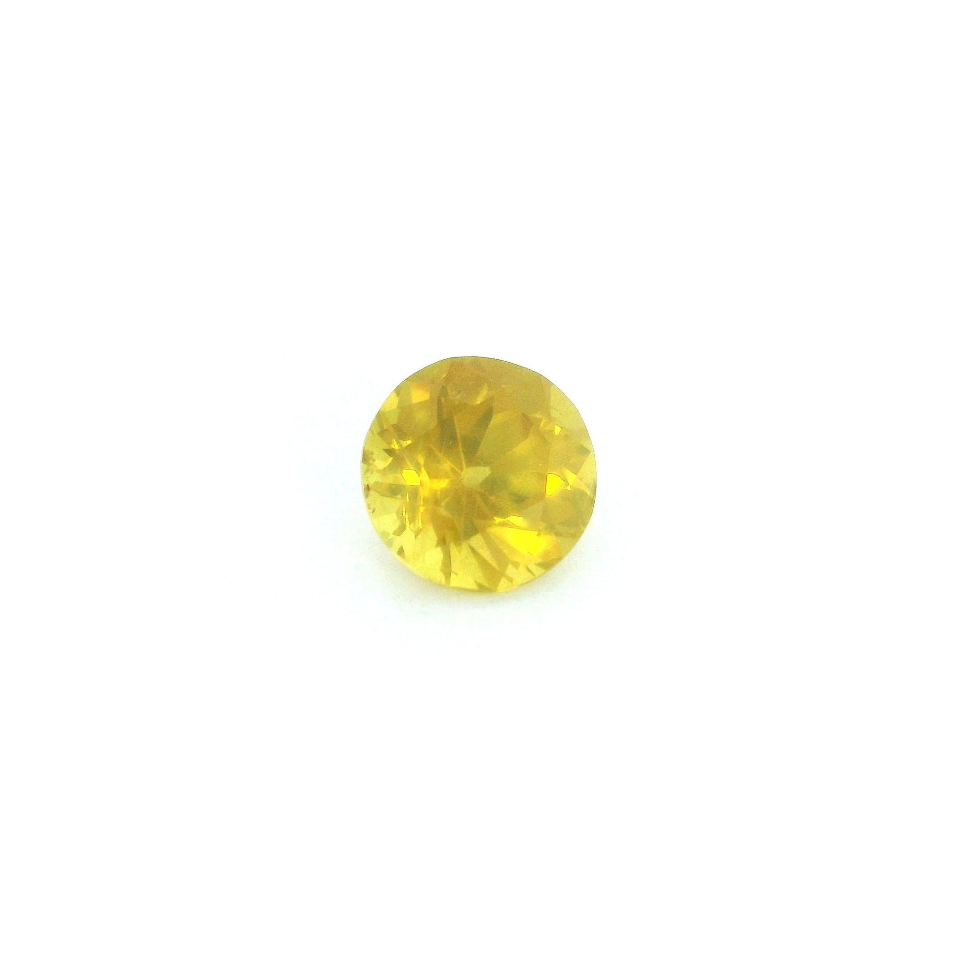 6mm Round Natural Yellow Sapphire - The Carat Club