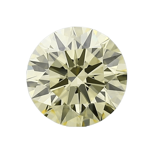 6mm Yellow Round Brilliant Lab Grown Diamond - The Carat Club