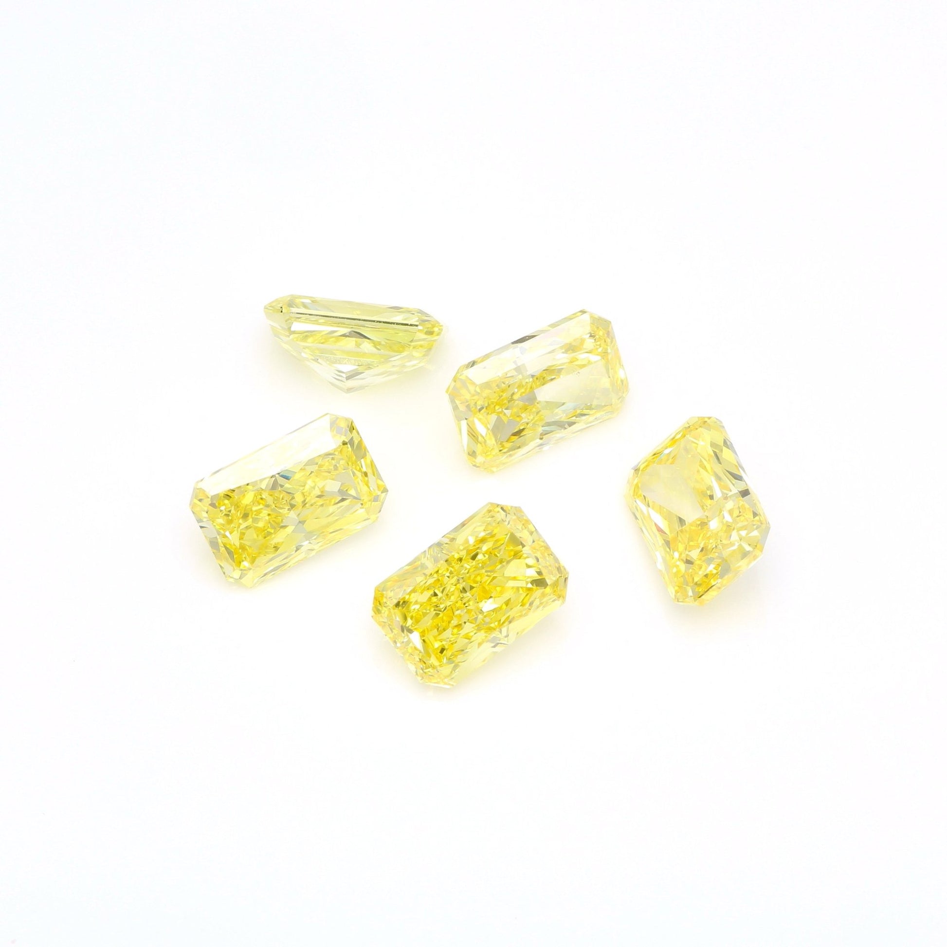 7mm x 4.7mm Yellow Radiant Lab Grown Diamond - The Carat Club