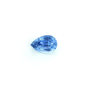 Loose pear intense blue sapphire gemstone