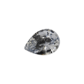 7mm x 5mm Pear Natural White Sapphire - The Carat Club