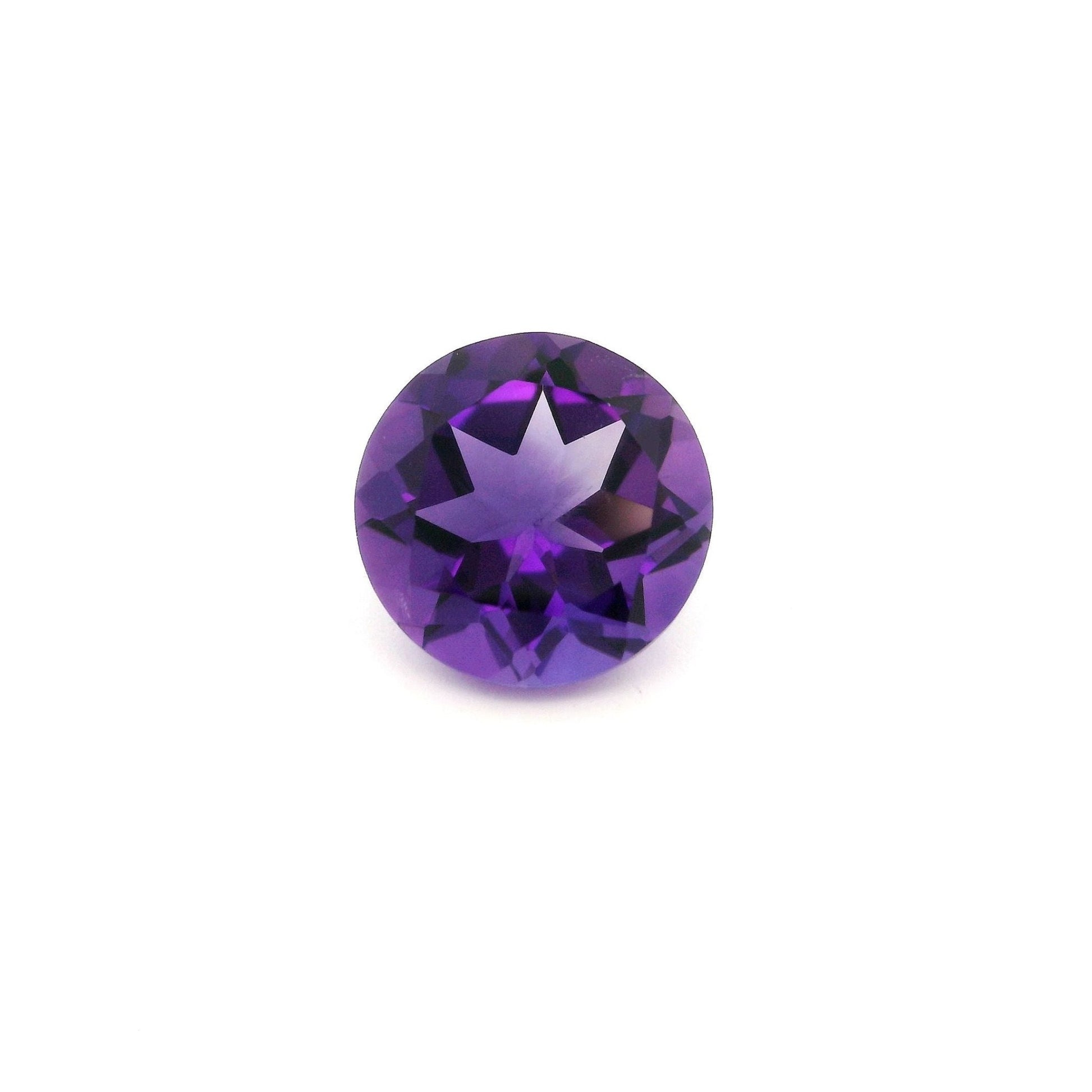 8.5mm Round Natural Amethyst - The Carat Club