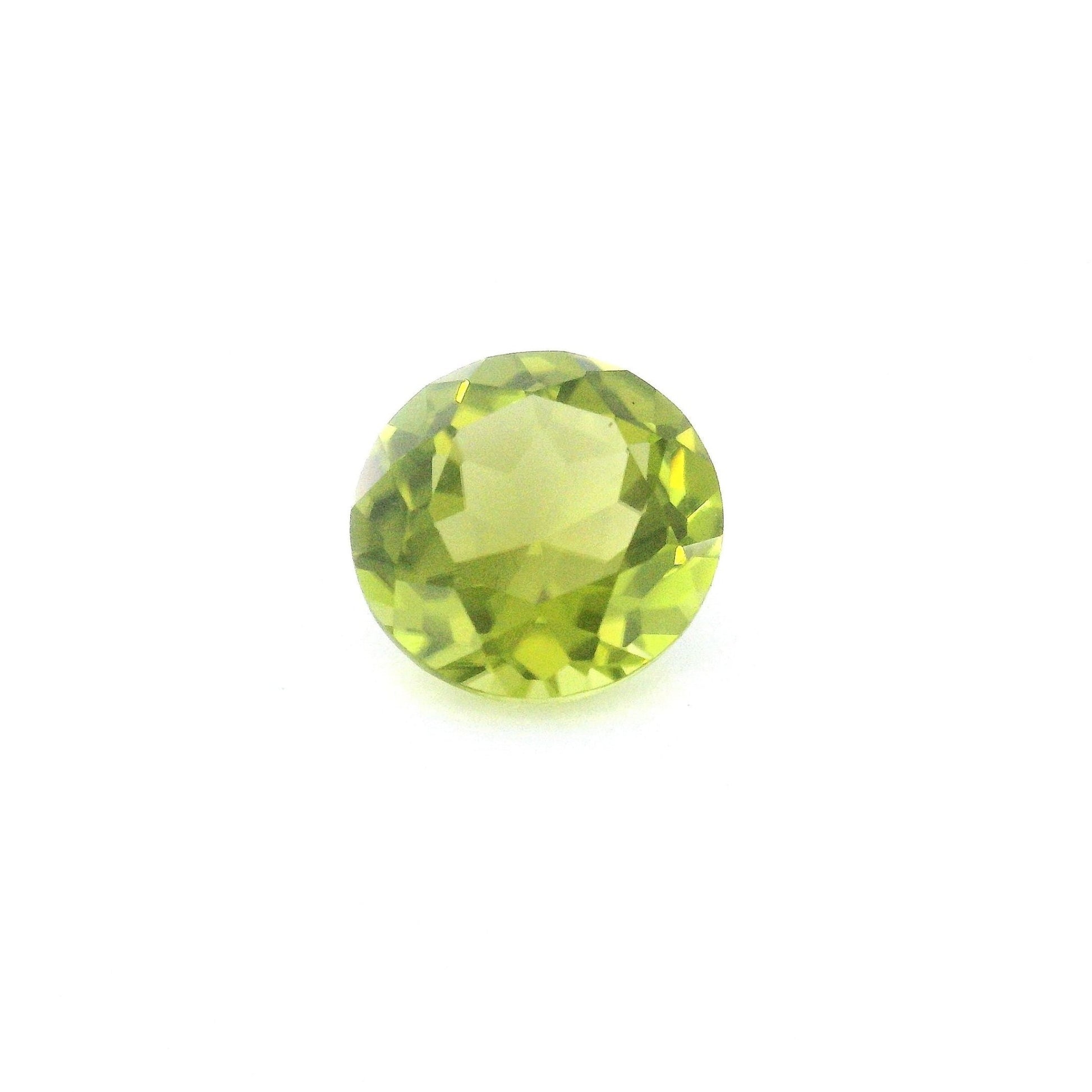8mm Round Natural Peridot - The Carat Club