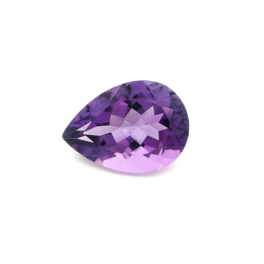 9mm x 7mm Pear Natural Amethyst - The Carat Club
