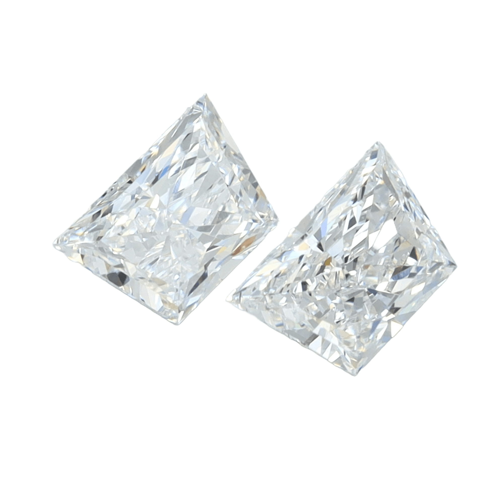 Brilliant Cut Trapezoid 2.00tcw Lab Grown Matched Pair - The Carat Club