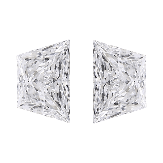 Brilliant Cut Trapezoid 2.00tcw Lab Grown Matched Pair - The Carat Club