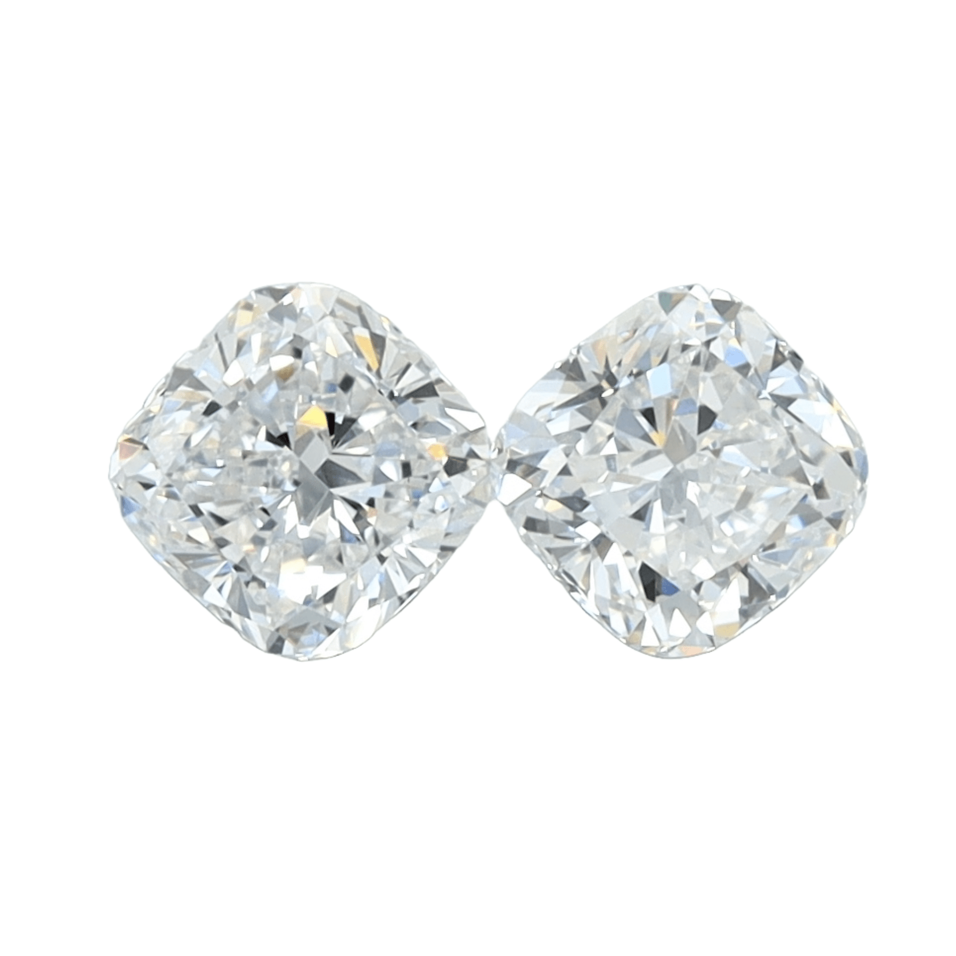 Cushion 1.00tcw Lab Grown Matched Pair - The Carat Club