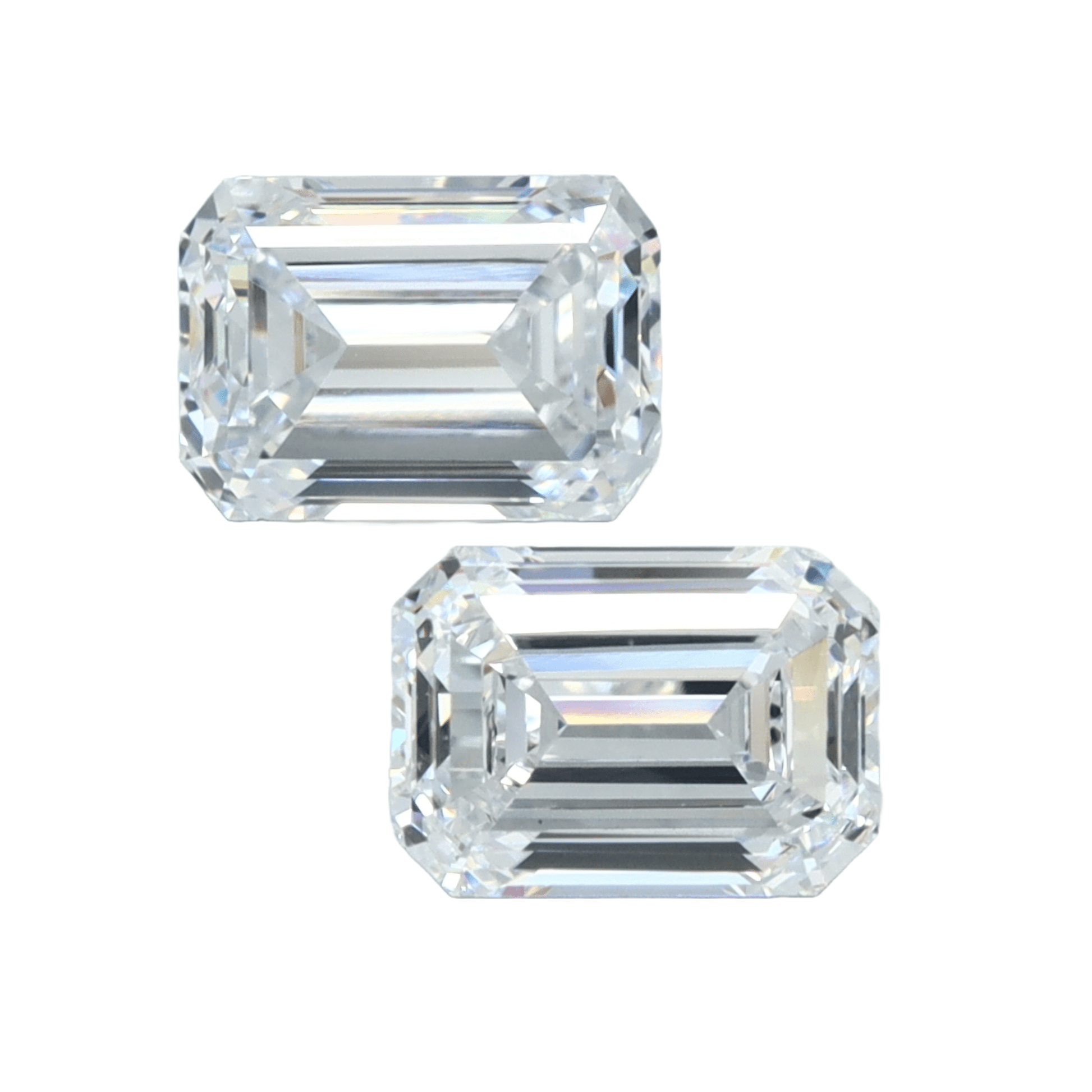 Emerald 1.00tcw Lab Grown Matched Pair - The Carat Club