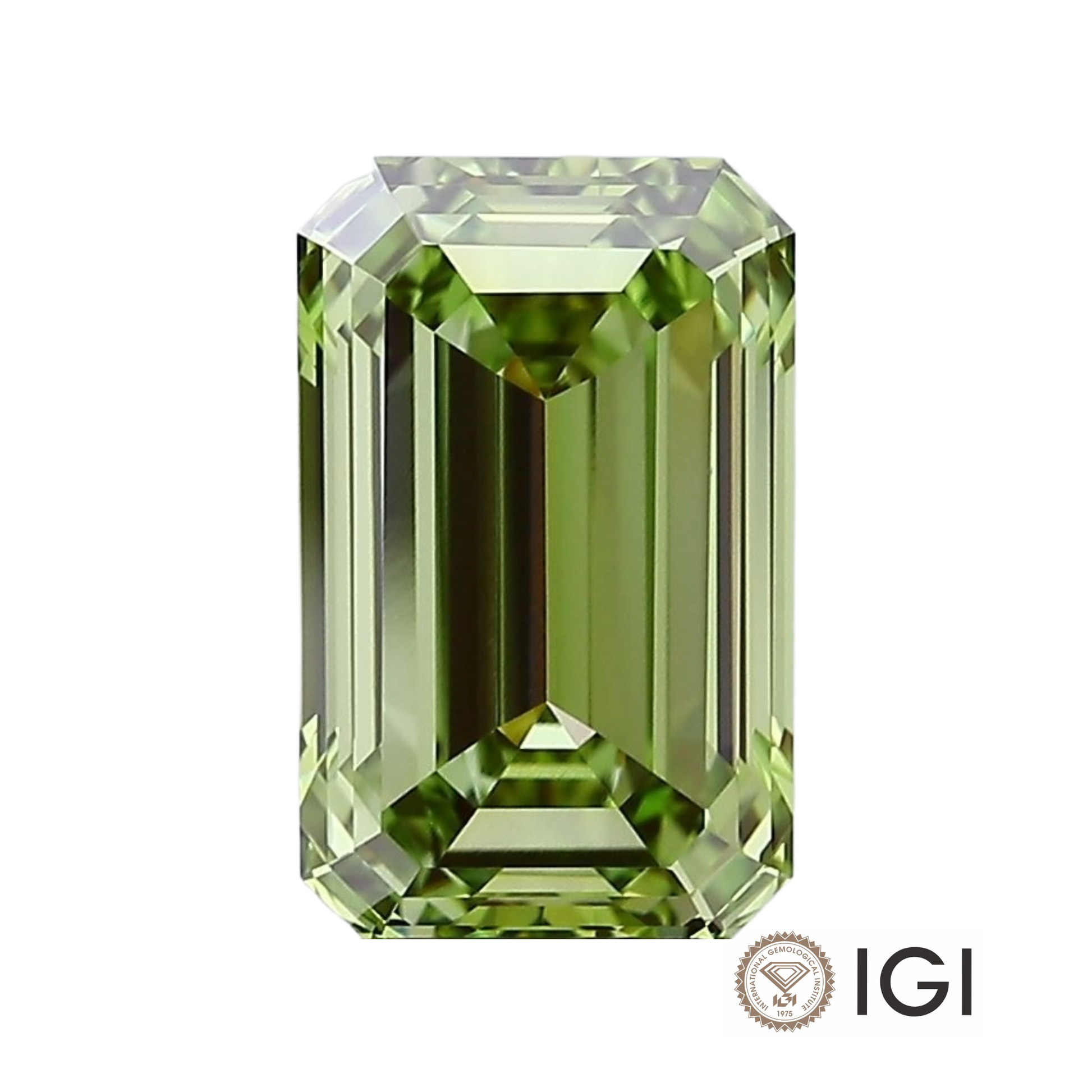 Green Emerald Lab Grown Diamond - The Carat Club