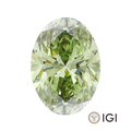 Green Oval Lab Grown Diamond - The Carat Club