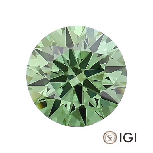 Green Round Lab Grown Diamond - The Carat Club