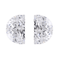 Half Moon 1.00tcw Lab Grown Matched Pair - The Carat Club