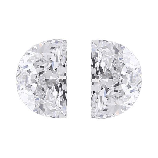 Half Moon 1.00tcw Lab Grown Matched Pair - The Carat Club